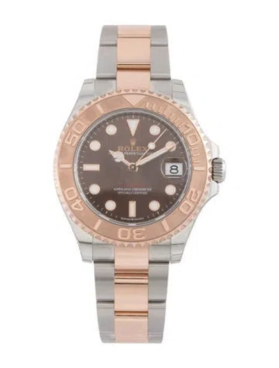 Pre-owned Rolex Yacht-master Watch, 37mm In Multi