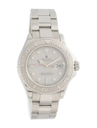 Pre-owned Rolex Yacht-master Watch, 40mm In Multicolor
