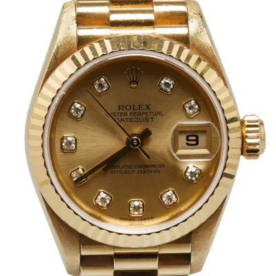 Pre-owned Rolex Yellow (18k) Wristwatch () In Multi