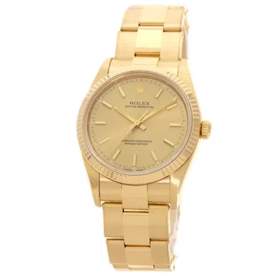 Pre-owned Rolex Yellow Gold (18k) Wristwatch () In Multi