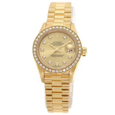 Pre-owned Rolex Yellow Gold (18k) Wristwatch () In Multi