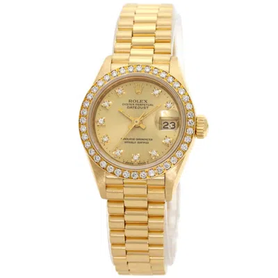 Pre-owned Rolex Yellow Gold (18k) Wristwatch () In Multi
