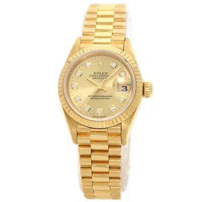 Pre-owned Rolex Yellow Gold (18k) Wristwatch () In Multi