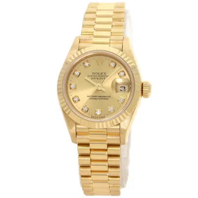 Pre-owned Rolex Yellow Gold (18k) Wristwatch () In Multi