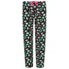 Roll Outta Bed Women's Christmas Ornament Open Bottom Pajama Pants In Black