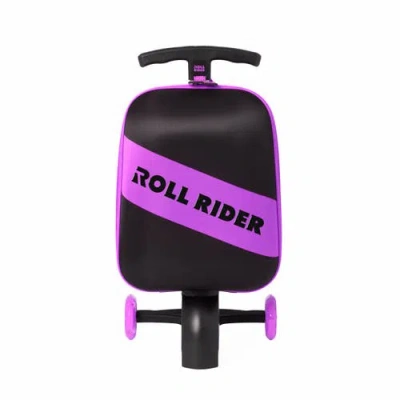 Roll Rider Softside Medium Checked Scooter Suitcase In Purple