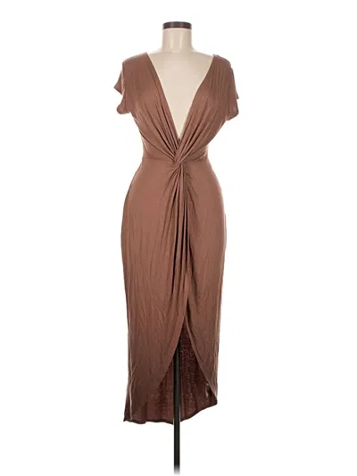 Pre-owned Rolla Coster Cocktail Dress In Brown
