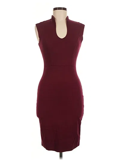 Pre-owned Rolla Coster Cocktail Dress In Burgundy