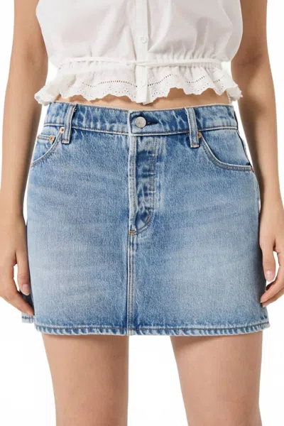 Rolla's 90s Relaxed Mini Skirt In Lennon Vintage In Blue