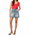 Rolla's A-line Mini Zip Skirt In Brent In Multi