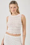 Rolla's Celeste Lace Top In White