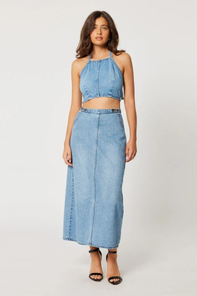 Rolla's Charlie Maxi Skirt In Denim