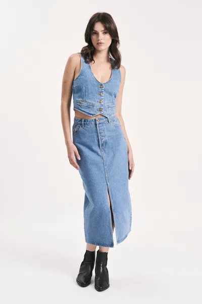 Rolla's Chicago Skirt In Mid Blue
