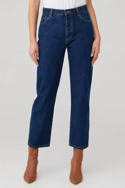 Rolla's Classic Straight Ankle Jean In Blue