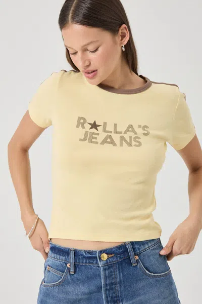 Rolla's Classic Tee In Yellow