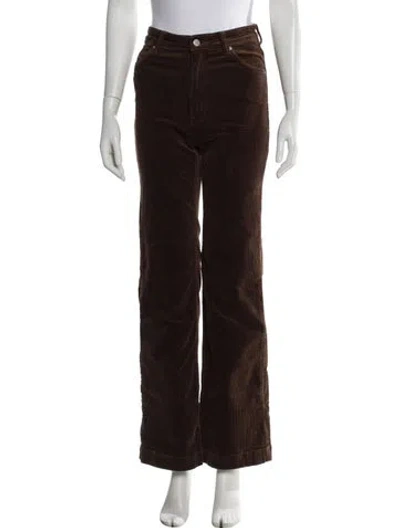 Pre-owned Rolla's Corduroy Straight Leg Pants In Brown