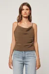 Rolla's Cowl Neck Cami In Nutmeg