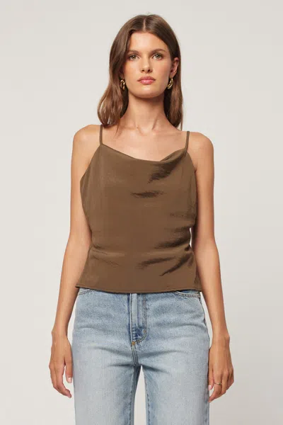 Rolla's Cowl Neck Cami In Nutmeg