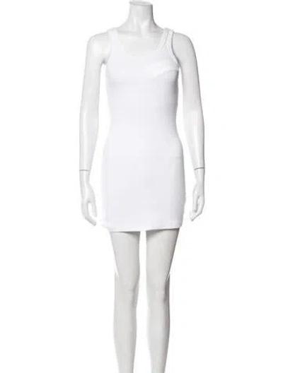 Pre-owned Rolla's Crew Neck Mini Dress In White