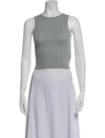 Pre-owned Rolla's Crew Neck Sleeveless Crop Top In Black