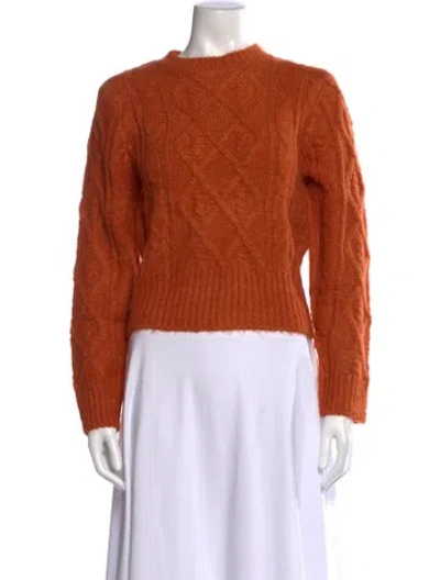 Pre-owned Rolla's Crew Neck Sweater In Orange