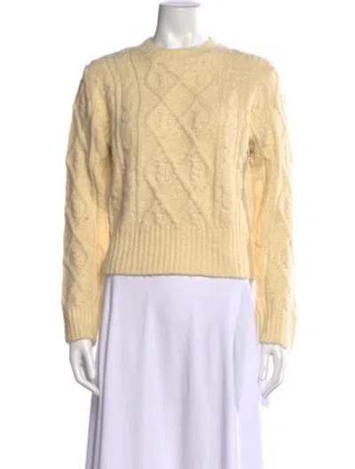 Pre-owned Rolla's Crew Neck Sweater In Yellow