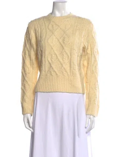 Pre-owned Rolla's Crew Neck Sweater In Yellow
