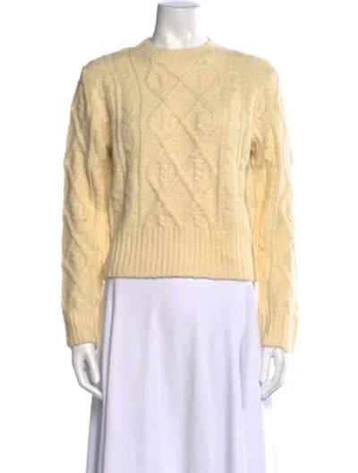 Pre-owned Rolla's Crew Neck Sweater In Yellow