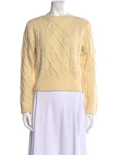 Pre-owned Rolla's Crew Neck Sweater In Yellow