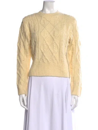 Pre-owned Rolla's Crew Neck Sweater In Yellow