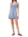 Rolla's Dallas Denim Minidress In Blue