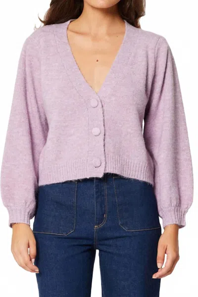Rolla's Delphine V Neck Cardigan In Lavender In Purple