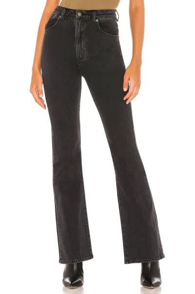 Rolla's Dusters Bootcut Denim Jeans In Comfort Shadow In Black