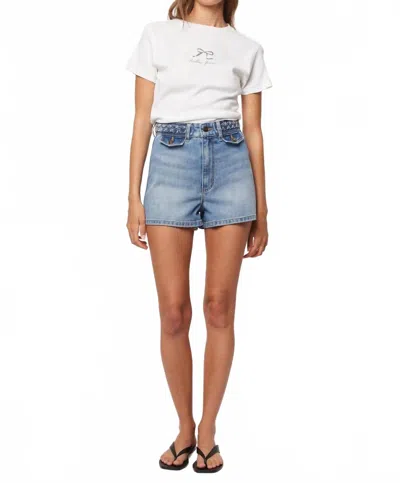 Rolla's Dusters High Rise Jean Shorts In Canyon Blue