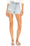 Rolla's Dusters High Rise Short In Layla Beach In Blue