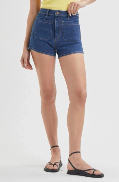 Rolla's Dusters Short Billie Jeans In Vintage Indigo In Billie Blue