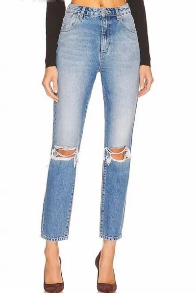 Rolla's Dusters Worn Slim Leg Jean In Vintage Blue