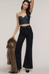 Rolla's East Coast High Rise Flare Jeans In Black