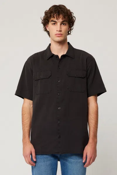 Rolla's Ezy Trade Shirt In Washed Black