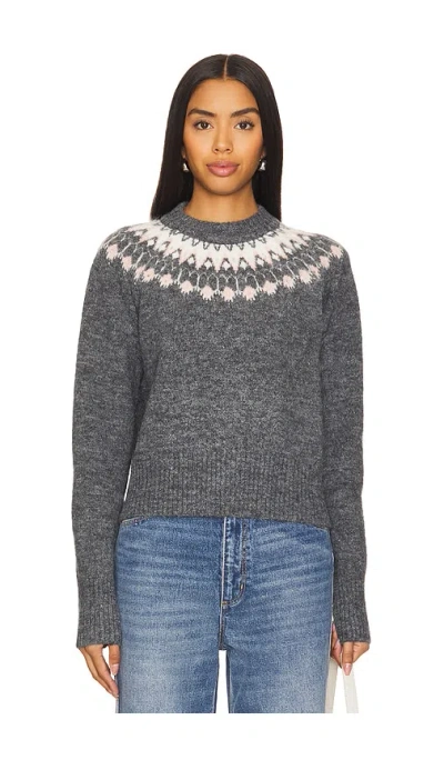 Rolla's Fair Isle Sweater In Grey