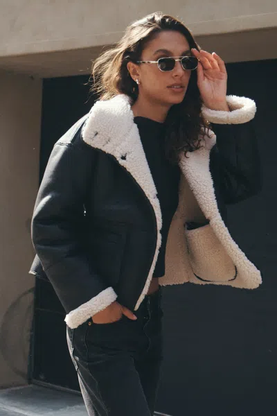 Rolla's Faux Shearling Jacket