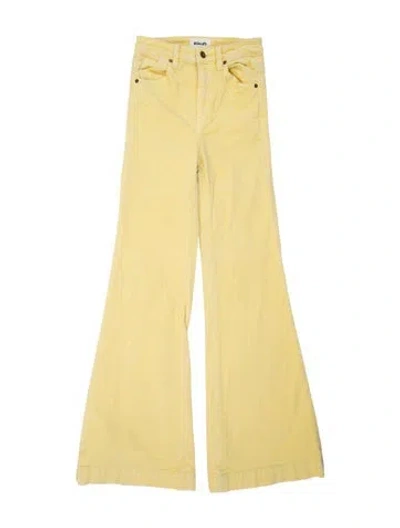 Pre-owned Rolla's Flared Pants In Yellow