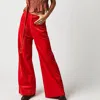 Rolla's Francoise Cord Pant In Bright Orange In Multi