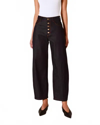 Rolla's Gigi Barrel Jean In Madame Indigo In Black