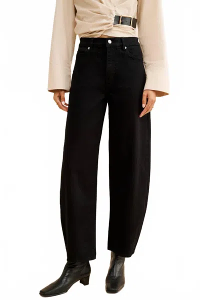Rolla's Gigi Barrel Jeans In Black