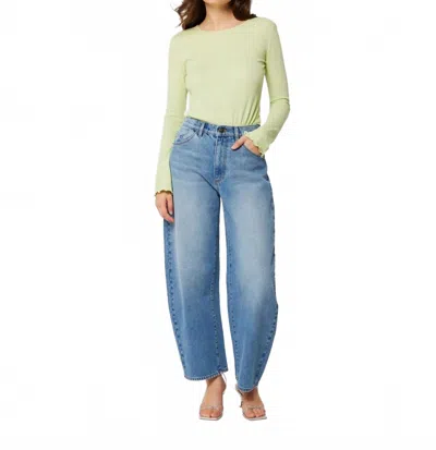 Rolla's Gigi Barrel Jeans In Brad Blue Wash