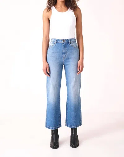 Rolla's Heidi Ankle Jean In Recycled Mid Vintage Blue In Sienna