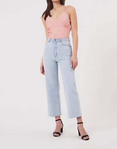 Rolla's Heidi Ankle Luna Jean In Light Blue Vintage In Multi