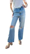 Rolla's Heidi Jean In Distressed Blue In Blue