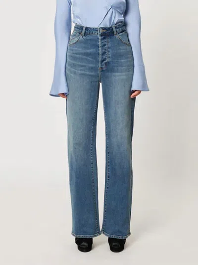Rolla's Heidi Romy Split Jeans In Dark Vintage In Multi